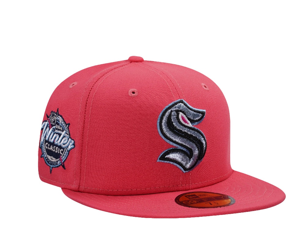 New Era Seattle Kraken Winter Classic Coral Prime Edition 59Fifty Fitted Casquette