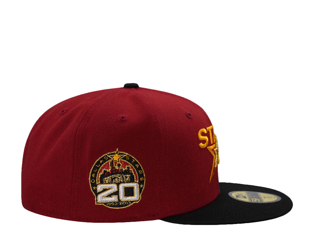 New Era Dallas Stars 20th Anniversary Red Two Tone Edition 59Fifty Fitted Casquette