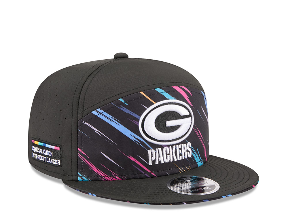 New Era Green Bay Packers Crucial Catch 2026 Black Edition 9Fifty Split Panel Snapback Casquette