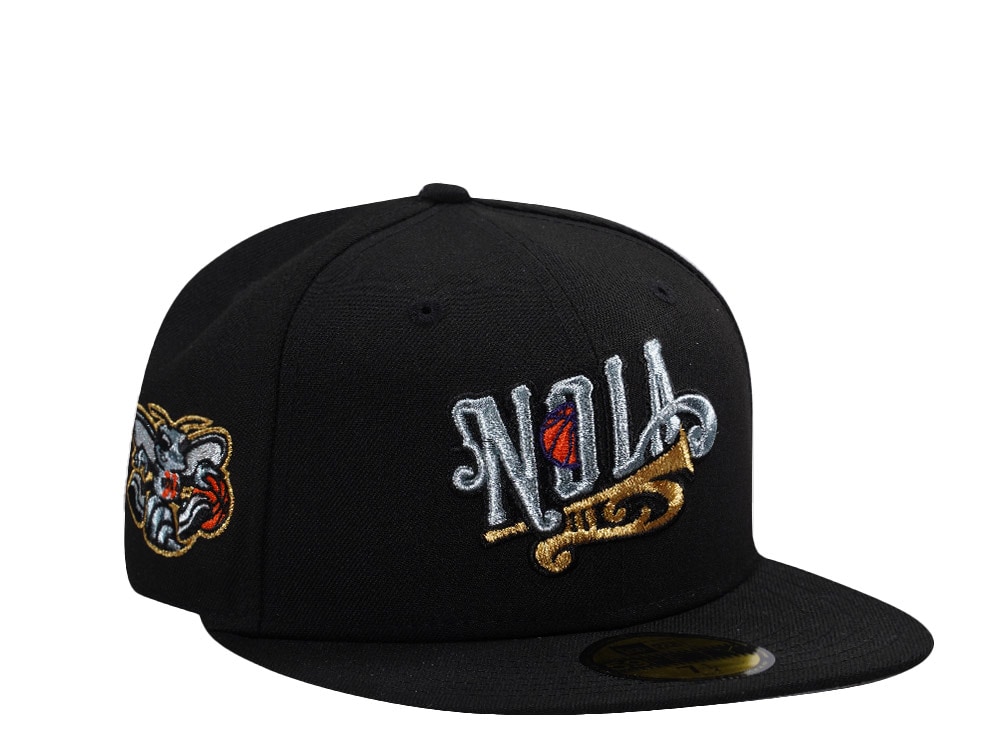 New Era New Orleans Hornets Black Prime Edition 59Fifty Fitted Casquette