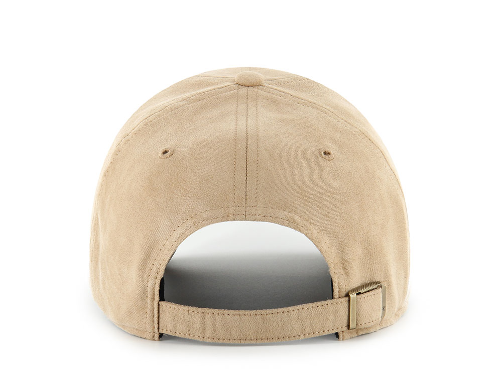 47Brand Chicago Blackhawks Khaki Ballpark Suede Edition Clean Up Strapback Casquette
