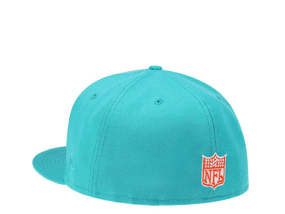 New Era Miami Dolphins Super Bowl XIX Teal and Pink Edition 59Fifty Fitted Casquette