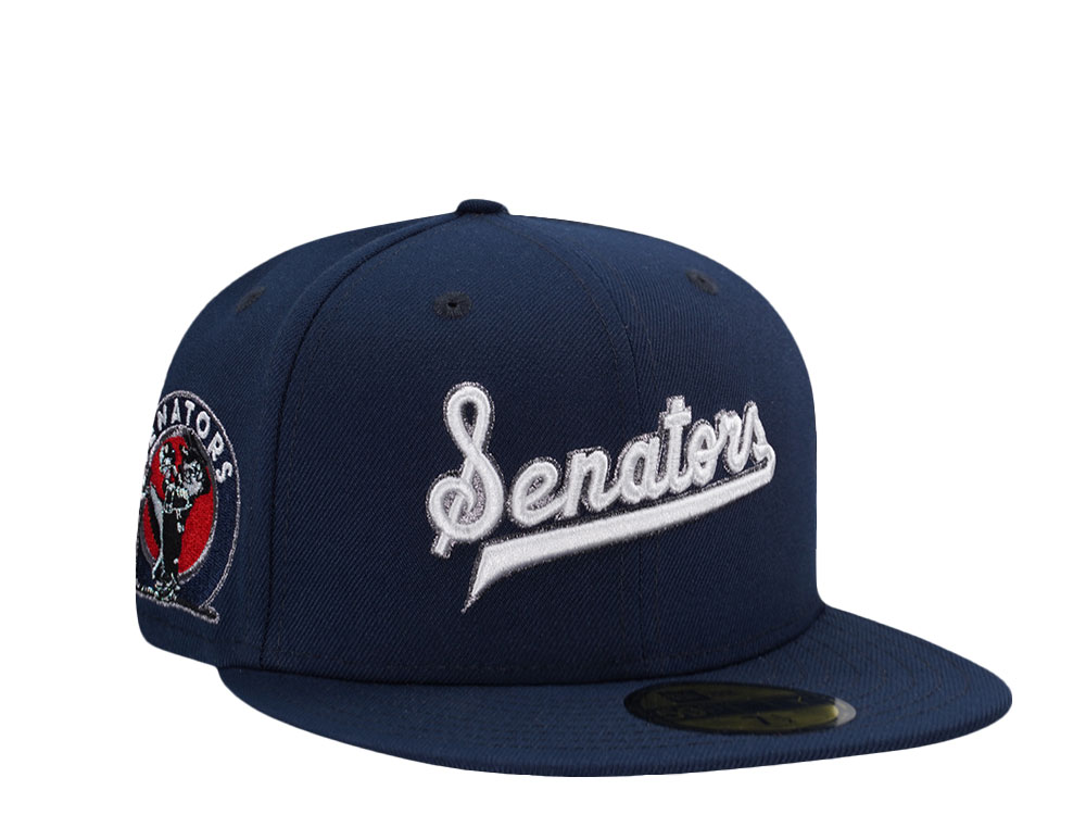 New Era Washington Senators Ocean Side Metallic Script Edition 59Fifty Fitted Casquette