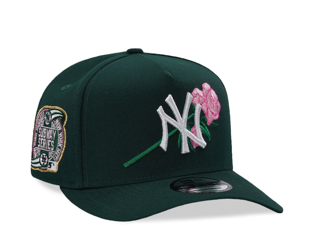 New Era New York Yankees Subway Series Dark Green Rose Edition 9Fifty A Frame Snapback Casquette