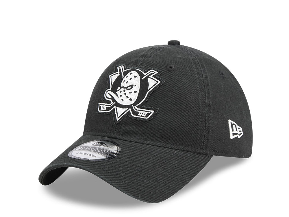 New Era Anaheim Ducks Stamp Black 9Twenty Strapback Casquette