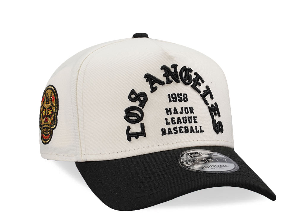 New Era Los Angeles Dodgers Metallic Skull Two Tone Edition 9Forty A Frame Snapback Casquette