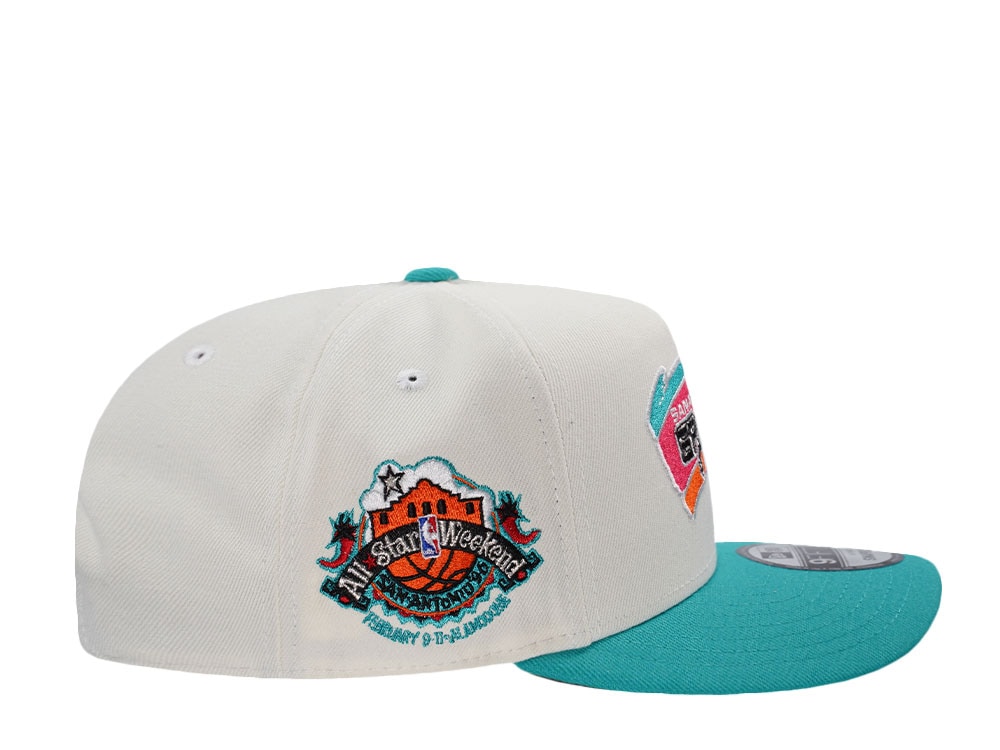 New Era San Antonio Spurs All Star Weekend 1996 Chrome Two Tone Edition 9Fifty A Frame Snapback Casquette