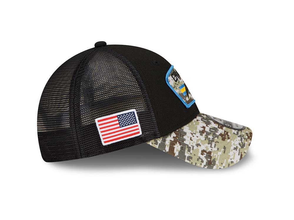 New Era Los Angeles Chargers Salute to Service 21 9Forty Trucker Snapback Casquette