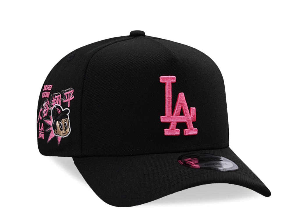 New Era Los Angeles Dodgers Ohtani Neon Pink Black Prime Edition 9Forty A Frame Snapback Casquette