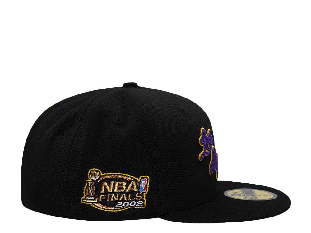 New Era Los Angeles Lakers NBA Finals 2002 Black Prime Edition 59Fifty Fitted Casquette