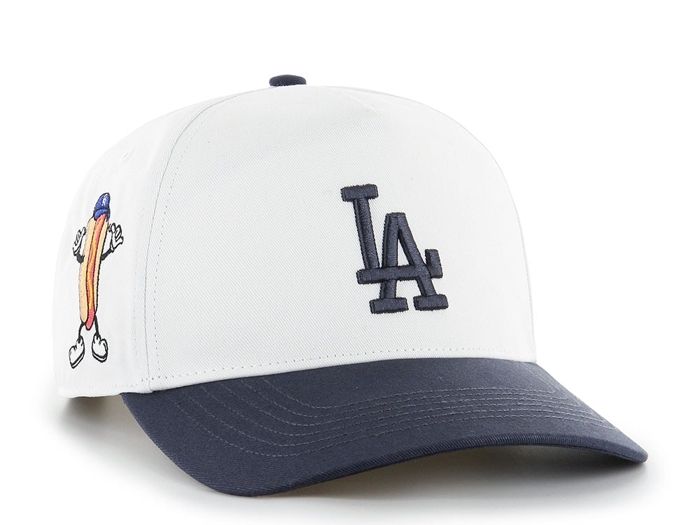47Brand Los Angeles Dodgers White Cartoon Icon Edition Hitch Snapback Casquette