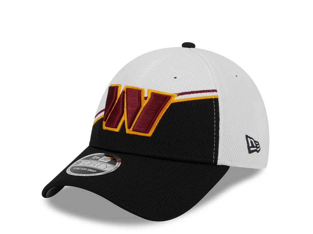 New Era Washington Commanders NFL Sideline 2023 Black White  9Forty Snapback Casquette