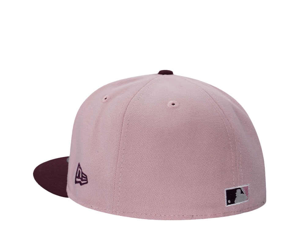 New Era Anaheim Angels 60th Anniversary Pinkrouge Two Tone Edition 59Fifty Fitted Casquette