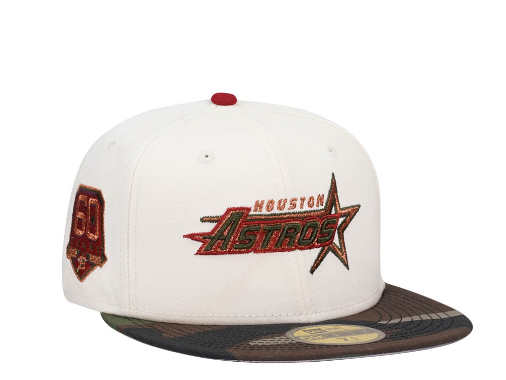 New Era Houston Astros 60 Years Chrome Camo Two Tone Edition 59Fifty Fitted Casquette