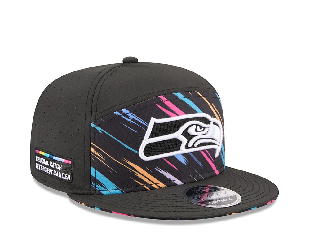 New Era Seattle Seahawks Crucial Catch 2026 Black Edition 9Fifty Split Panel Snapback Casquette