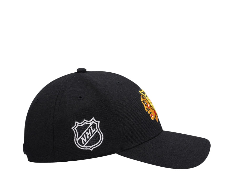 47Brand Chicago Blackhawks Black MVP Snapback Casquette