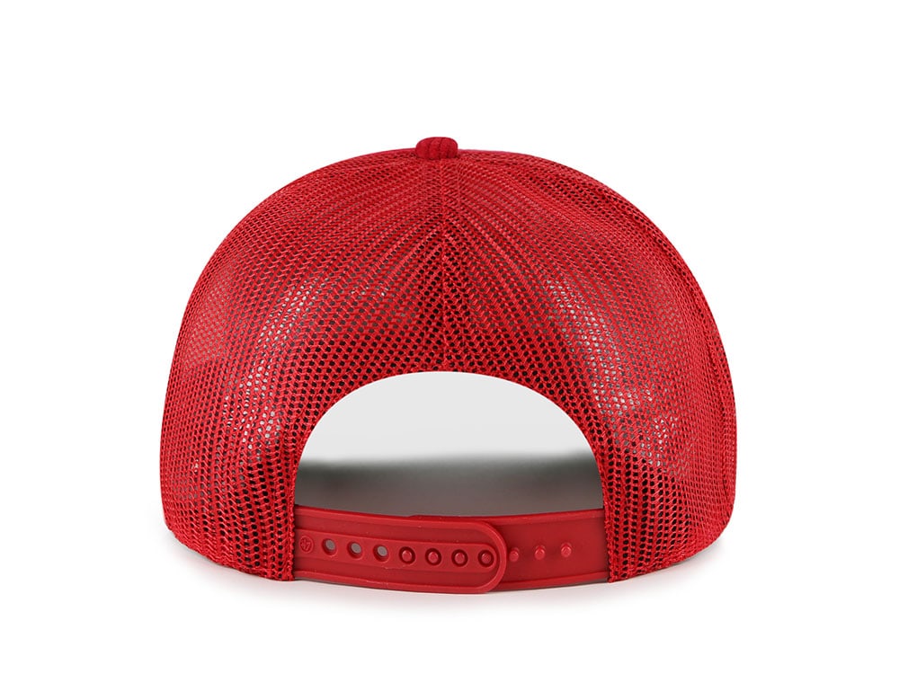 47Brand Chicago Blackhawks Red Double Header Edition Trucker Hitch Snapback Casquette