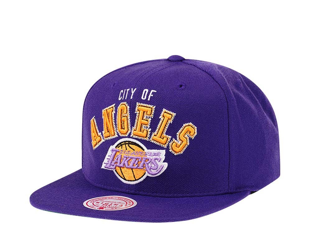 Mitchell & Ness Los Angeles Lakers HWC Zig Zag Satin Undervisor Snapback Casquette