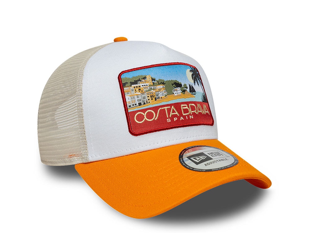 New Era Costa Brava Location Patch 9Forty A Frame Trucker Snapback Casquette