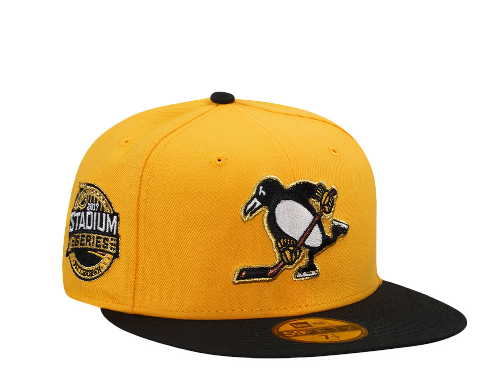 New Era Pittsburgh Penguins Stadium Series 2017 Black and Yellow Two Tone Edition 59Fifty Fitted Casquette