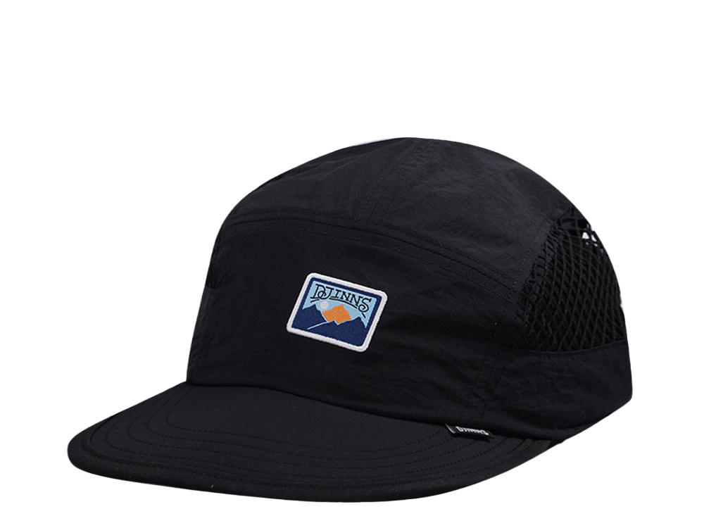Djinns 5 Panel Black Big Net Mountain Strapback Casquette