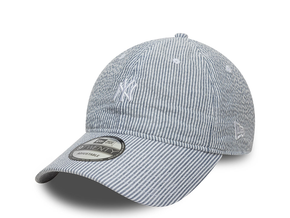 New Era New York Yankees Seersucker Navy  9Twenty Strapback Casquette