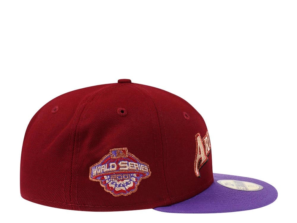 New Era Arizona Diamondbacks World Series 2001 Script Prime Edition 59Fifty Fitted Casquette