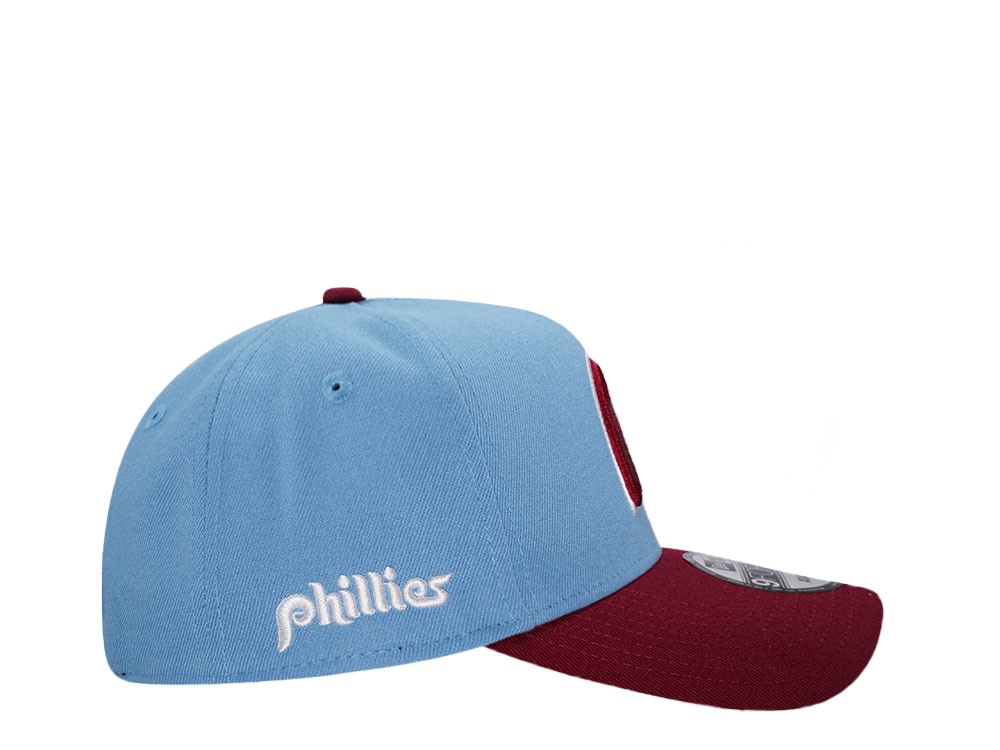 New Era Philadelphia Phillies Sky Blue Two Tone Edition 9Forty A Frame Snapback Casquette