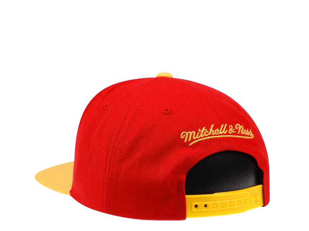 Mitchell & Ness Atlanta Hawks Hardwood Classics 2 Tone Snapback Casquette