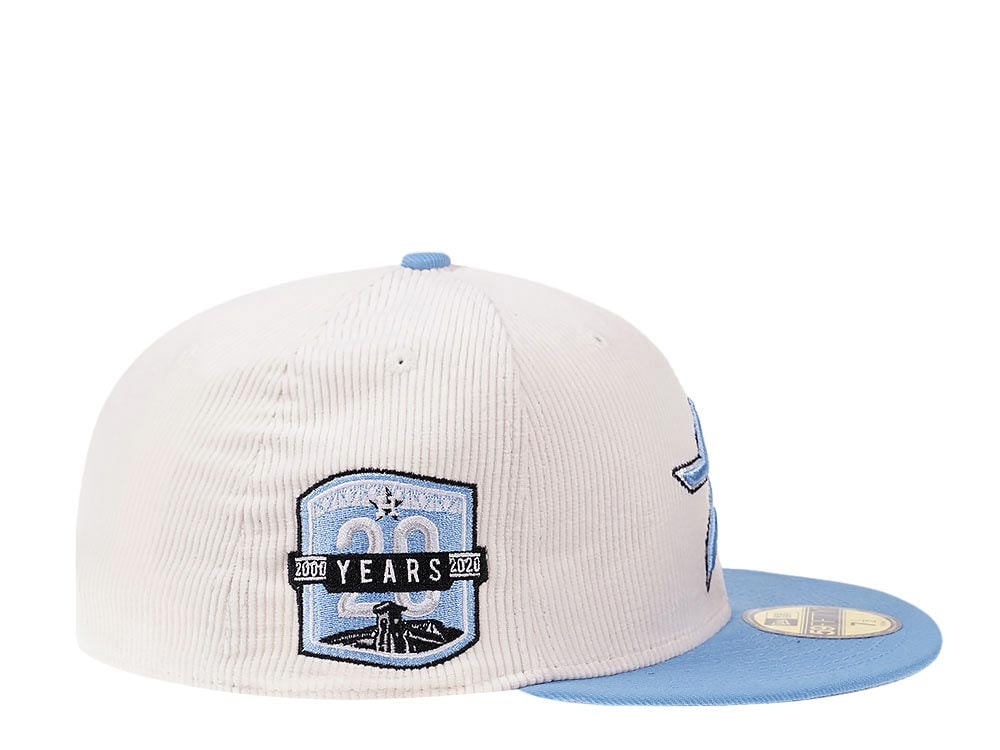 New Era Houston Astros 20th Anniversary Creme Corduroy Two Tone Edition 59Fifty Fitted Casquette