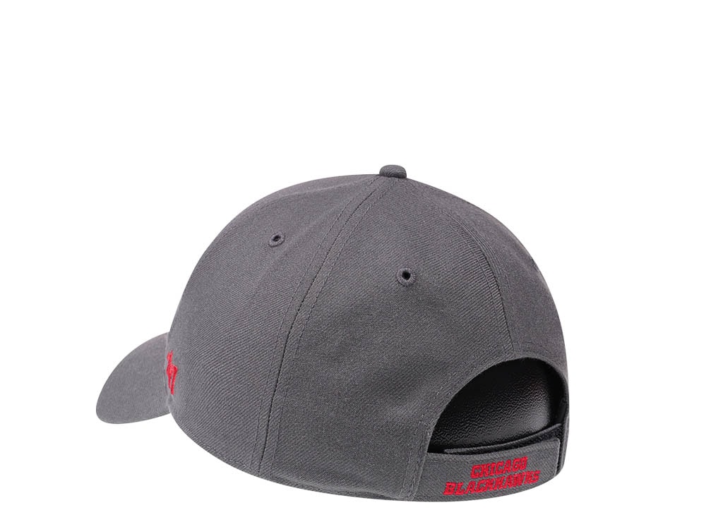 47Brand Chicago Blackhawks Gray Classic Strapback Casquette