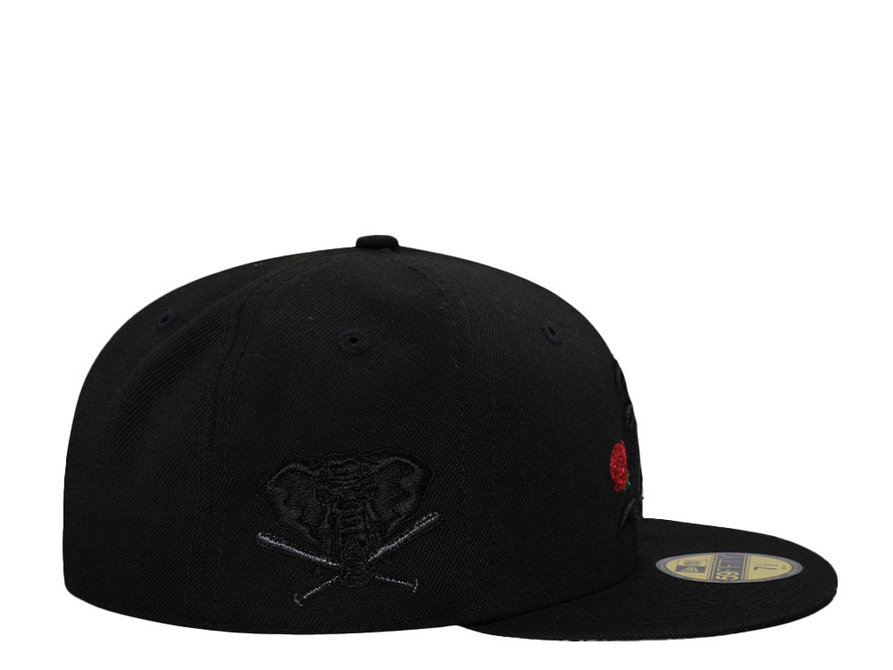 New Era Oakland Athletics Blackout Rose Edition 59Fifty Fitted Casquette