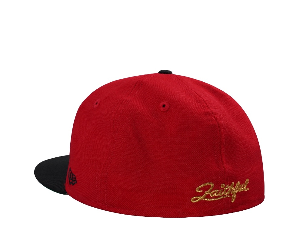 New Era San Francisco 49ers 80th Anniversary Wool Scarlet Two Tone Throwback Edition 59Fifty Fitted Casquette