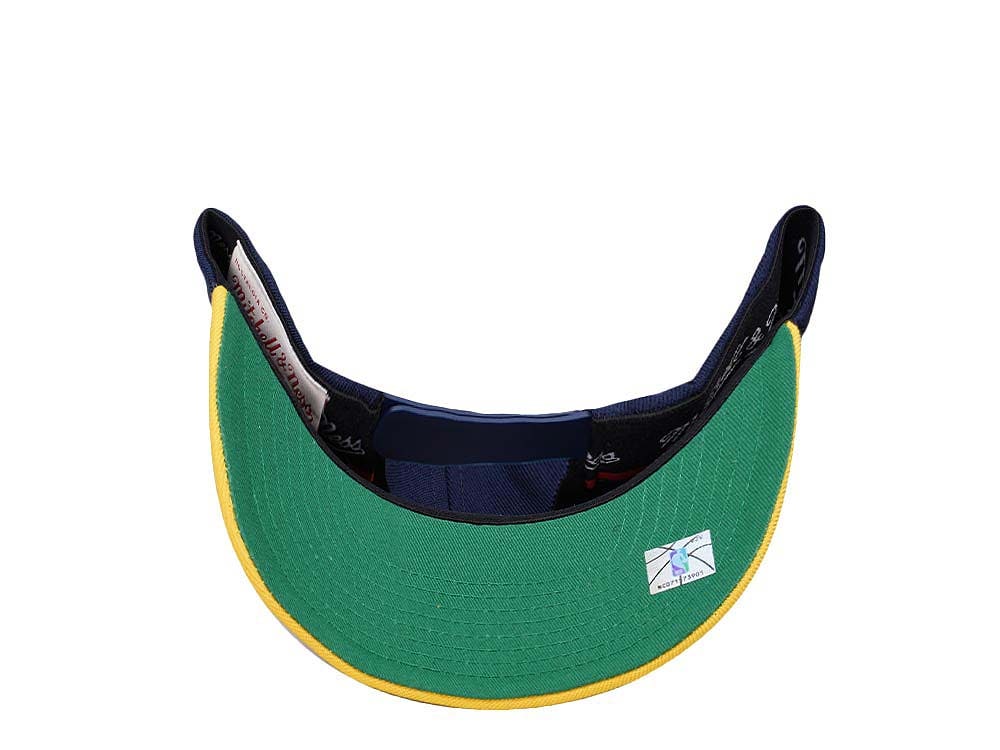 Mitchell & Ness Indiana Pacers Team Two Tone 2.0 Hardwood Classic Red Flex Snapback Casquette