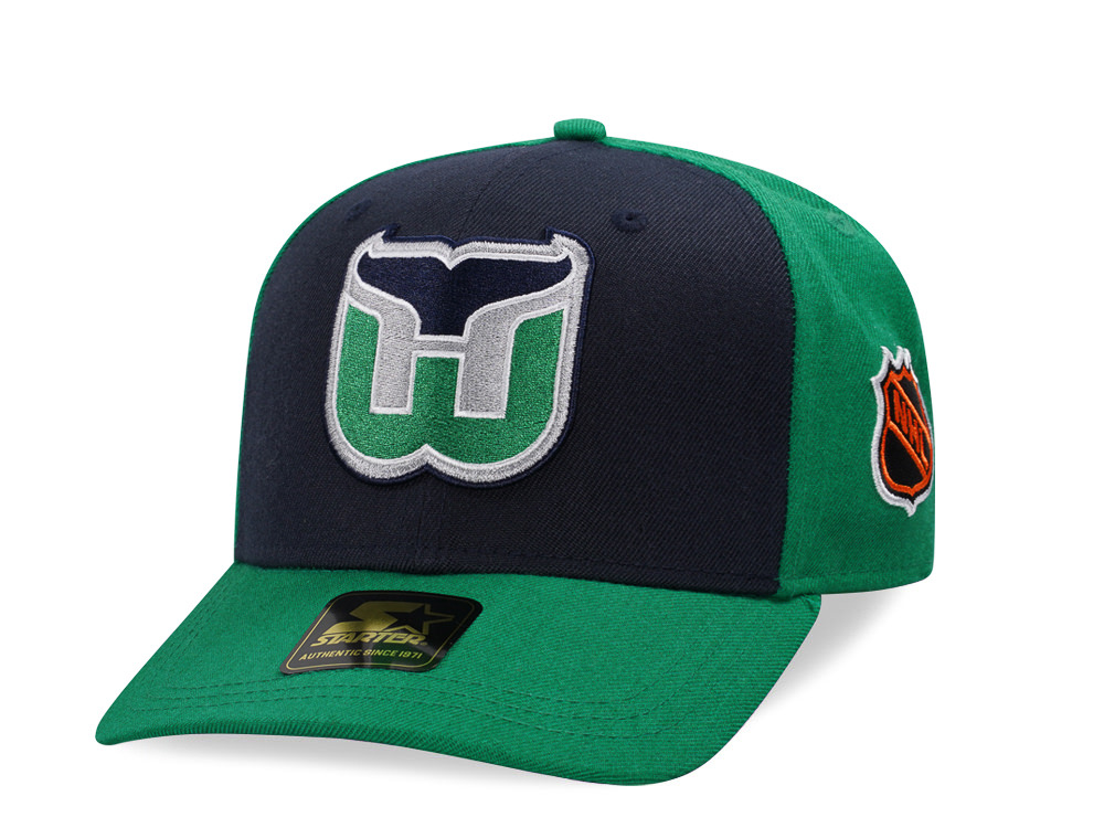 Starter Hartford Whalers Classic Vintage Logo Curved Snapback Casquette