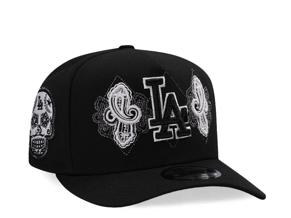 Casquette Baseball Vintage Los Angeles - Noir Et Blanc - Coton - Taille Unique