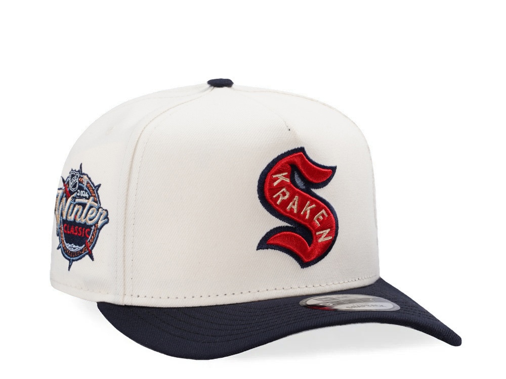 New Era Seattle Kraken Winter Classic Chrome Two Tone Edition 9Fifty A Frame Snapback Casquette