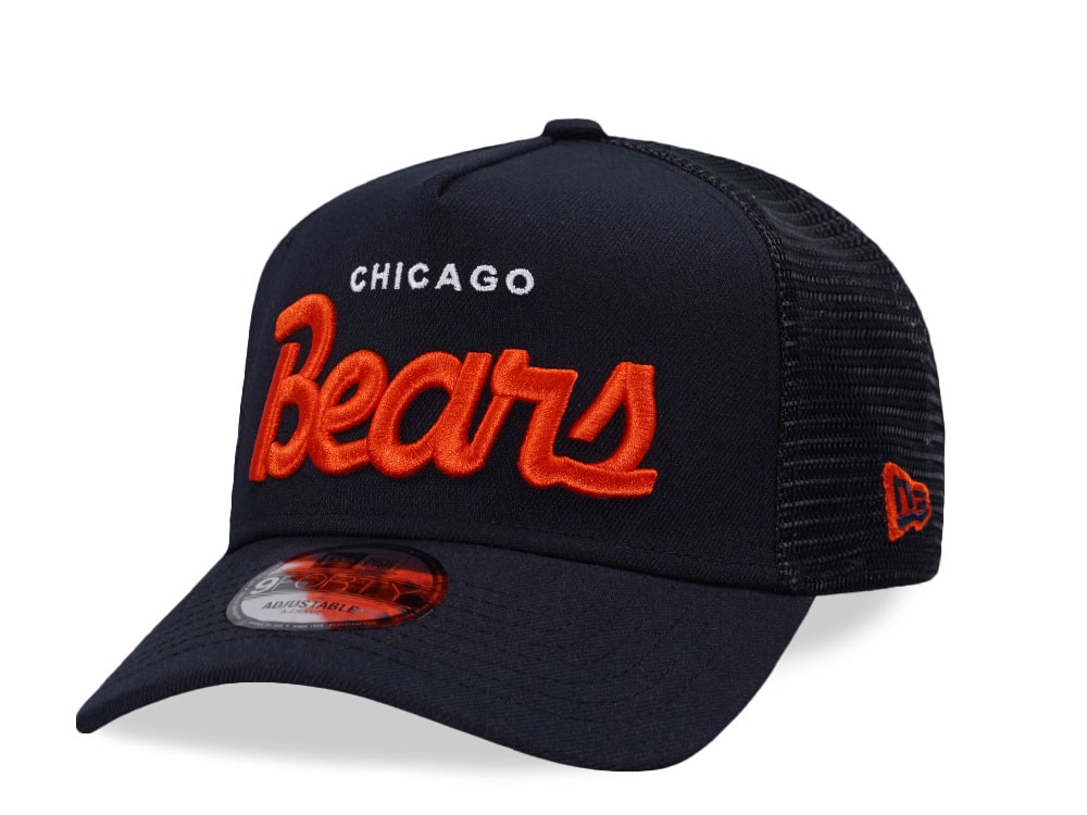 New Era Chicago Bears Navy Edition 9Forty A Frame Trucker Snapback Casquette