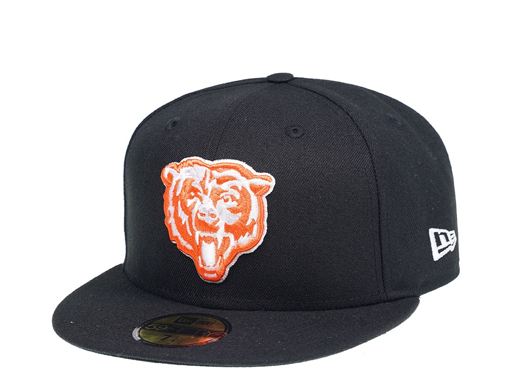 New Era Chicago Bears Black and Orange 59Fifty Fitted Casquette