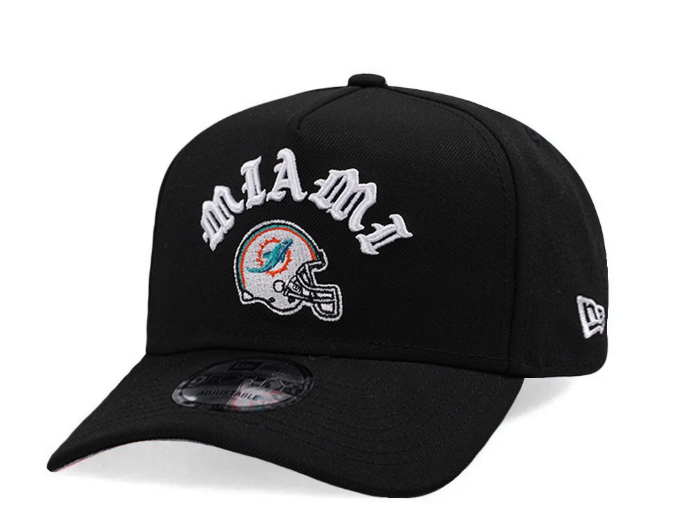 New Era Miami Dolphins Helmet Black Prime Edition 9Forty A Frame Snapback Casquette