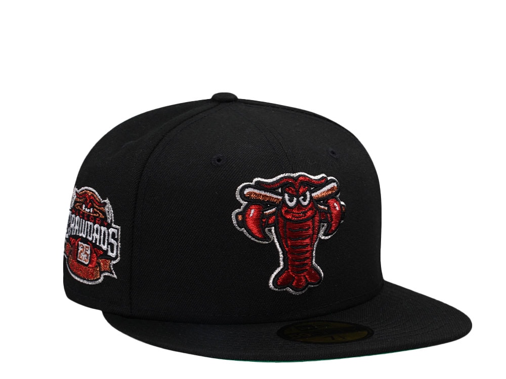 New Era Hickory Crawdads 25 Seasons Black Throwback 59Fifty Fitted Casquette