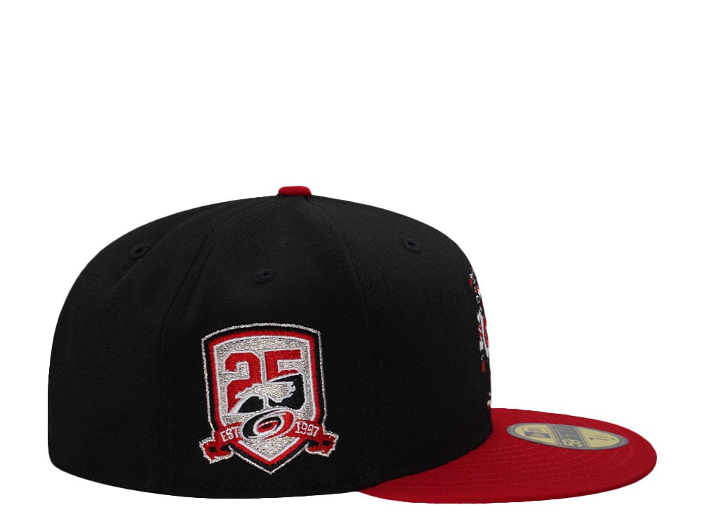 New Era Carolina Hurricanes 25th Anniversary Black Two Tone Edition 59Fifty Fitted Casquette