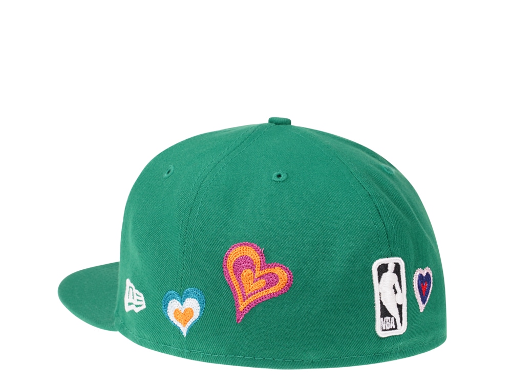 New Era Boston Celtics Green Chainstitchheart Edition 59Fifty Fitted Casquette