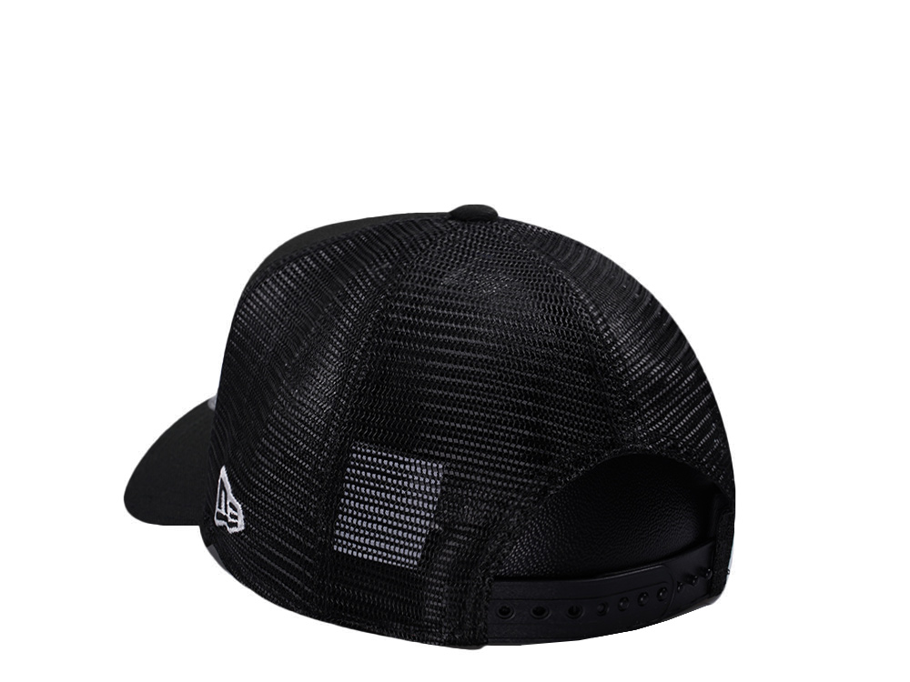 New Era New York Yankees Double Eagle Black 9Forty A Frame Trucker Snapback Casquette