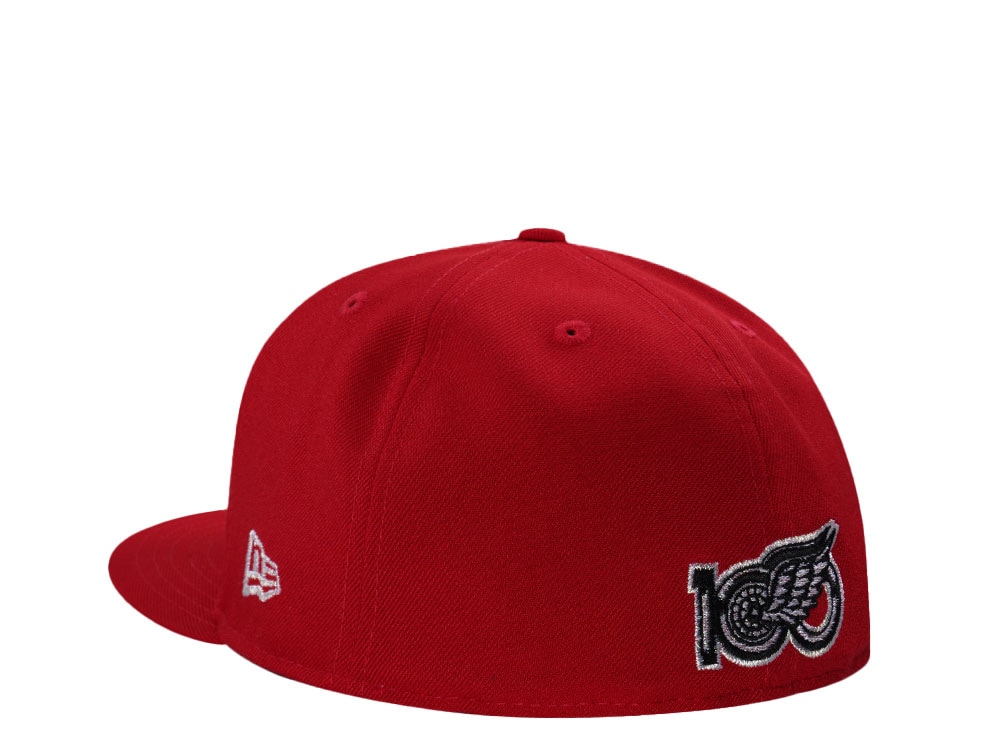 New Era Detroit Red Wings 100th Anniversary Scarlet Farewell Edition 59Fifty Fitted Casquette