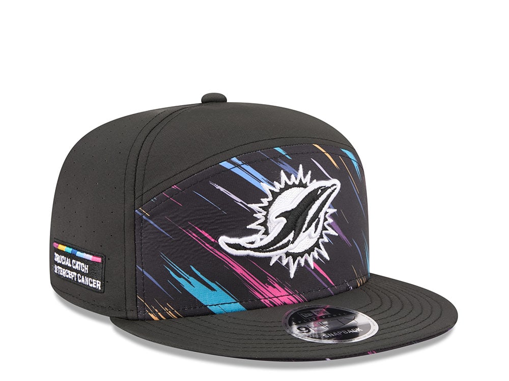 New Era Miami Dolphins Crucial Catch 2026 Black Edition 9Fifty Split Panel Snapback Casquette