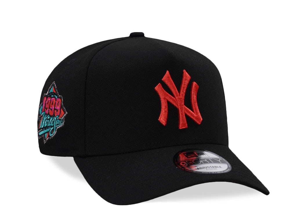 New Era New York Yankees World Series 1999 Lava Black Prime Edition 9Forty A Frame Snapback Casquette