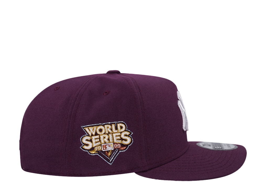 New Era New York Yankees World Series 2009 Real Plum Edition 9Fifty A Frame Snapback Casquette