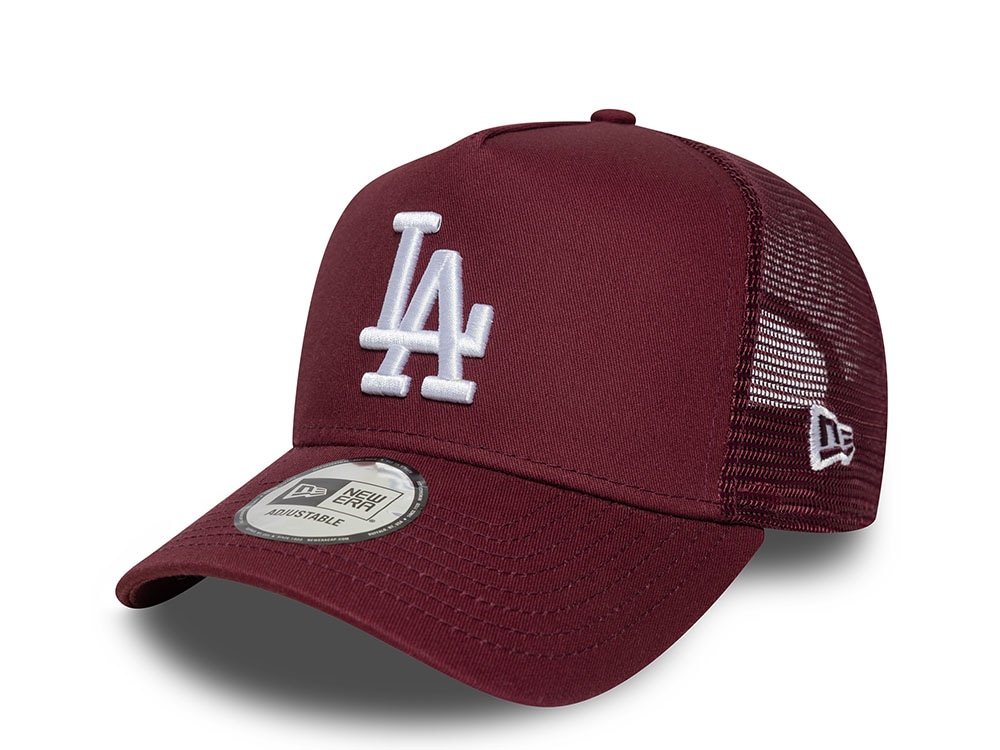 New Era Los Angeles Dodgers League Essential Maroon Edition 9Forty A Frame Trucker Snapback Casquette