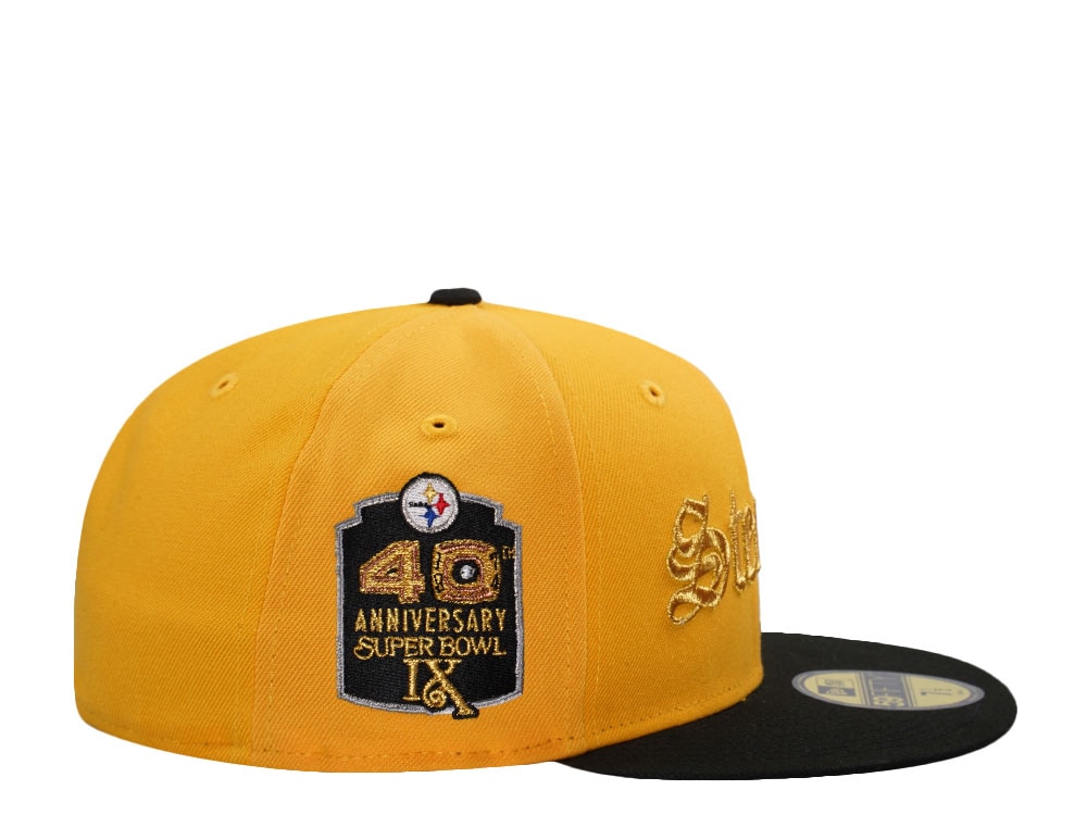 New Era Pittsburgh Steelers 40th Anniversary Gold Two Tone Edition 59Fifty Fitted Casquette